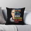 Women Belong In All Places Rbg Square Pillowcase Polyester Linen Velvet Creative Zip Decorative Sofa Cushion Cover 18"