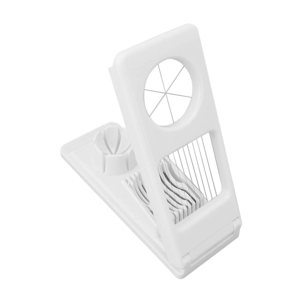 2 In 1 Egg Cutter Multipurpose Stainless Steel Wire Manual Boiled Egg Cutter for Strawberry Soft Fruit Tomato Sausage