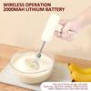 Wireless Electric Food Mixer 3 Speeds Portable Hand Mixer USB Rechargeable Small Mixer for Dough Egg and Cream Kitchen Gadgets