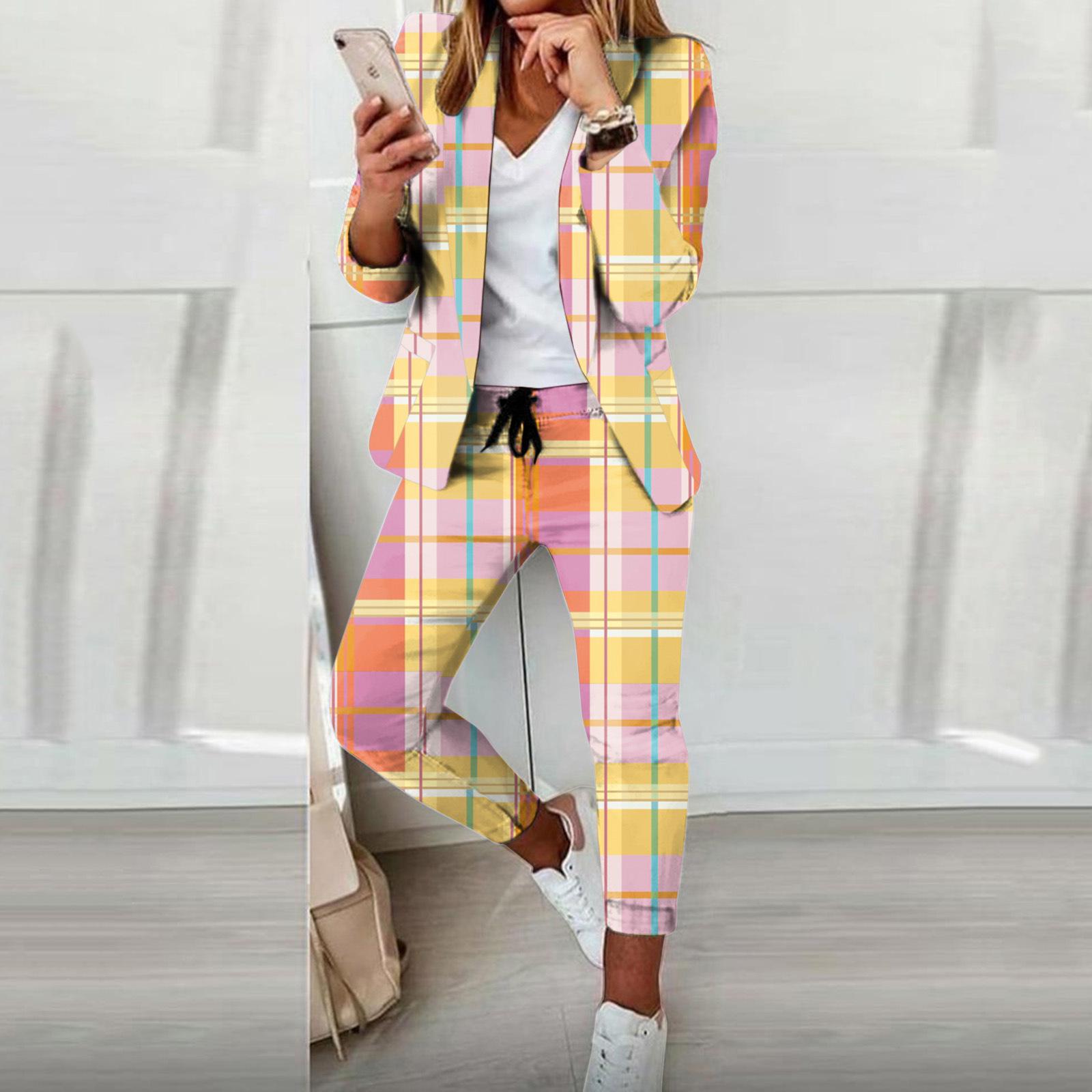 Женский новый повседневный модный костюм Small (S)