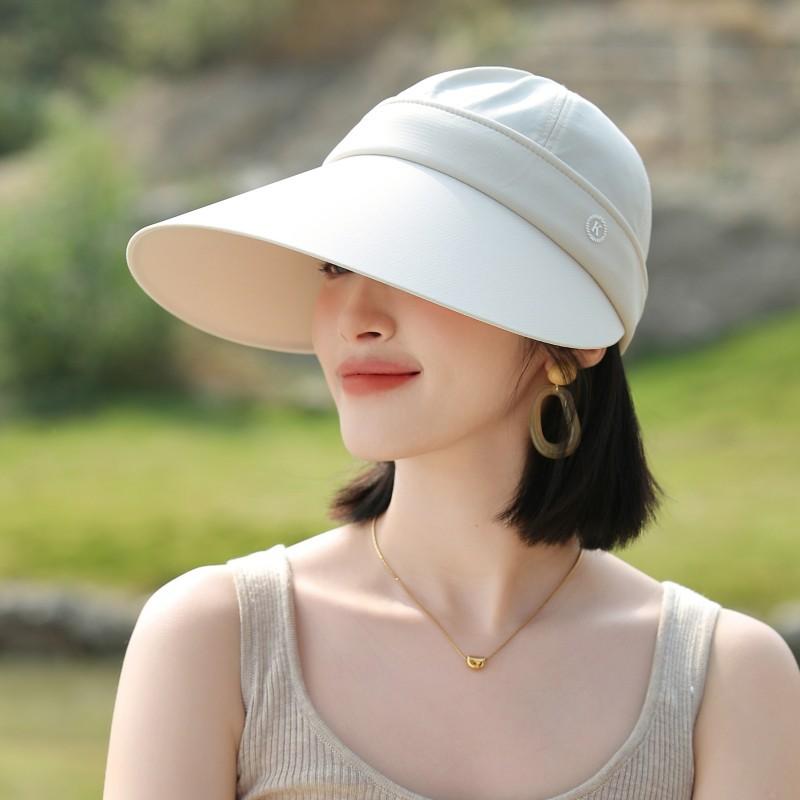 Sun Hat Female K Standard Removable Multi-Functional Big Eaves Windproof Sun Hat Outdoor Empty Top Sun Hat