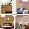 Self-Adhesive 3D Striped Grid PVC Wall Decals for Bedroom, Dining, and Living Room Decor.