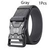 Automatic Buckle Tactical Belts Men's Woven Nylon Military Belt Durable Black Outdoor Army Hunting Golf Waist Belt