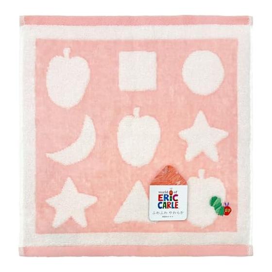 Hayashi Hand Towel Approx. 33 x 35 cm Hungry Caterpillar Shape Pink WP433202