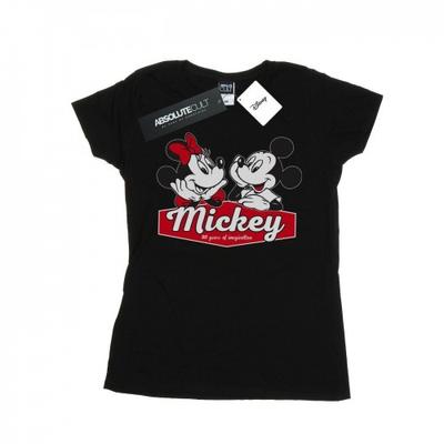 Mickie und Minnie 90 Jahre Baumwoll-T-Shirt für Damen