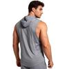 Hooded Muscle Tank Top for Men Athletic Basketball Vest Breathable Gym Fitness Sleeveless Shirt
