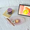 Octagonal Handmade Cloud Glass Plate, Pink Glass Plate, Western Food Plate, Fish Plate, Breakfast Plate, Salad Plate