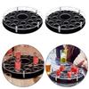 High Capacity Acrylic Wine Rack Organizers Featuring 25 Holes and Builts In Bottle Slot