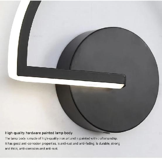 LED Wall Lamp Modern Bedside Sconce for Aisle Living Room Bedroom Hotel Study TV Backdrop Home Decor Lighting Fixture Lustre