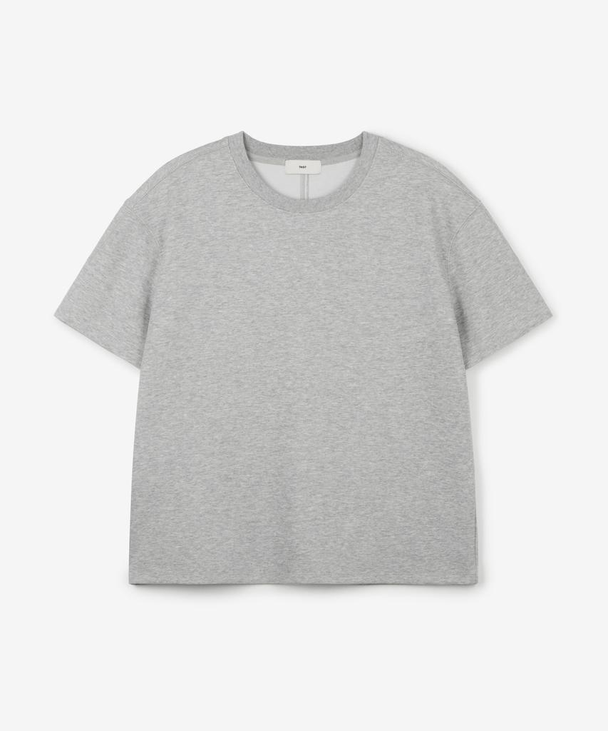 Tienjiti W Essential Cropped Tee (Melange Gray) Tnts6E205G2