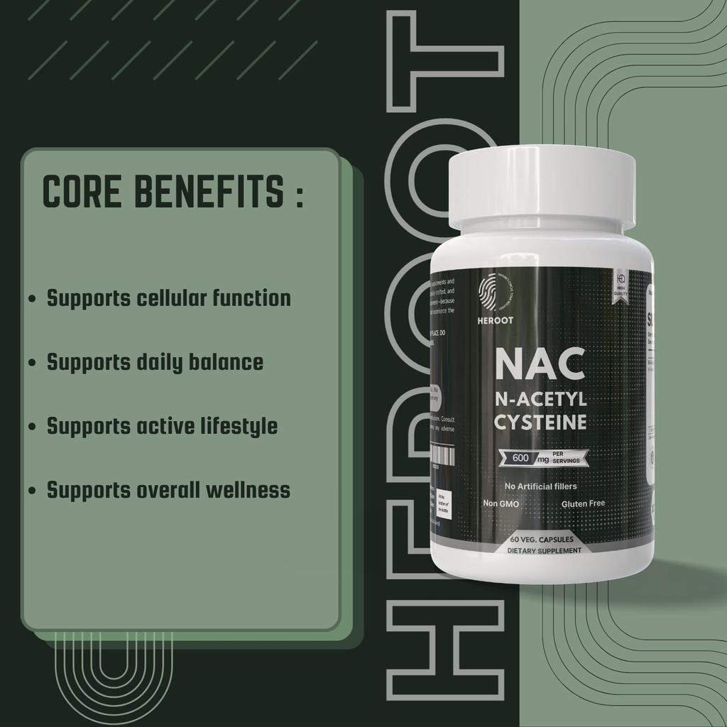 Capsule NAC N-Acetil L-Cisteină 600 mg | 60 Număr
