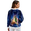 Women's Casual Fleece Sweatshirt  Long-Sleeve Round  Neck Casual Comfortable Loose-Fit Lightweight Women's Flannel Sweatshirt