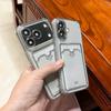 Applicable To Apple 11ProMax Transparent Black Anti-drop Card Bag IP11 Plug-in Card All-inclusive 11 Airbag 11/11 Protective Case