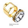 1 Set Bottle Opener Ring Labor-saving High Durability Stainless Steel Bottle Cap Remover Ring for Pub