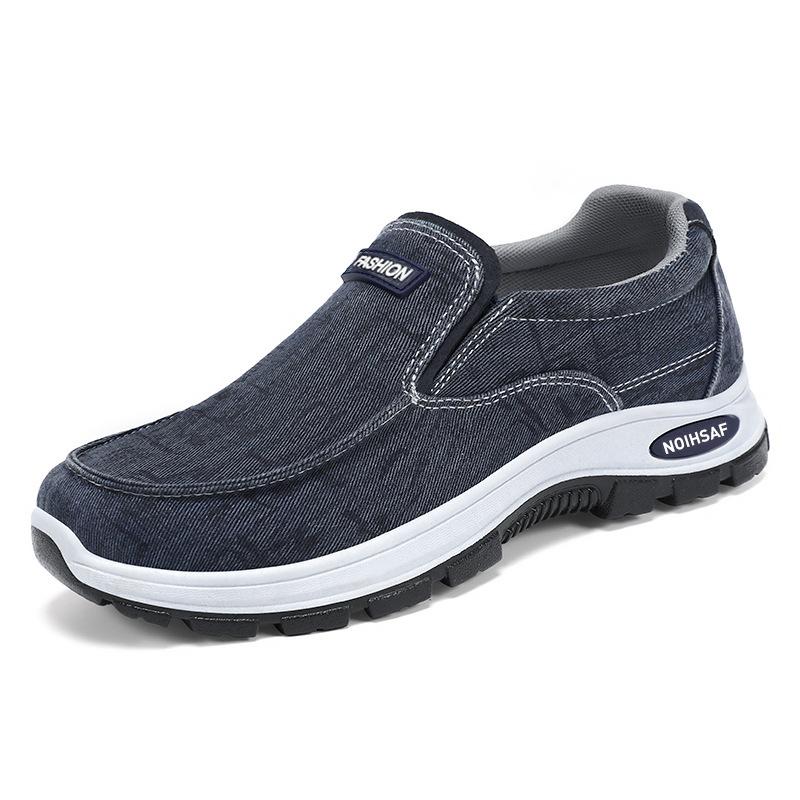 Shoes men's OEM small order processing custom one-pedal old Beijing cloth shoes breathable dad shoes foreign trade men's shoes