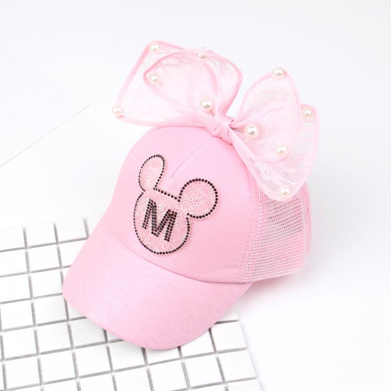 Dětská baseballová čepice s králičími ušima a flitry - Stylová sluneční clona pro chlapce a dívky