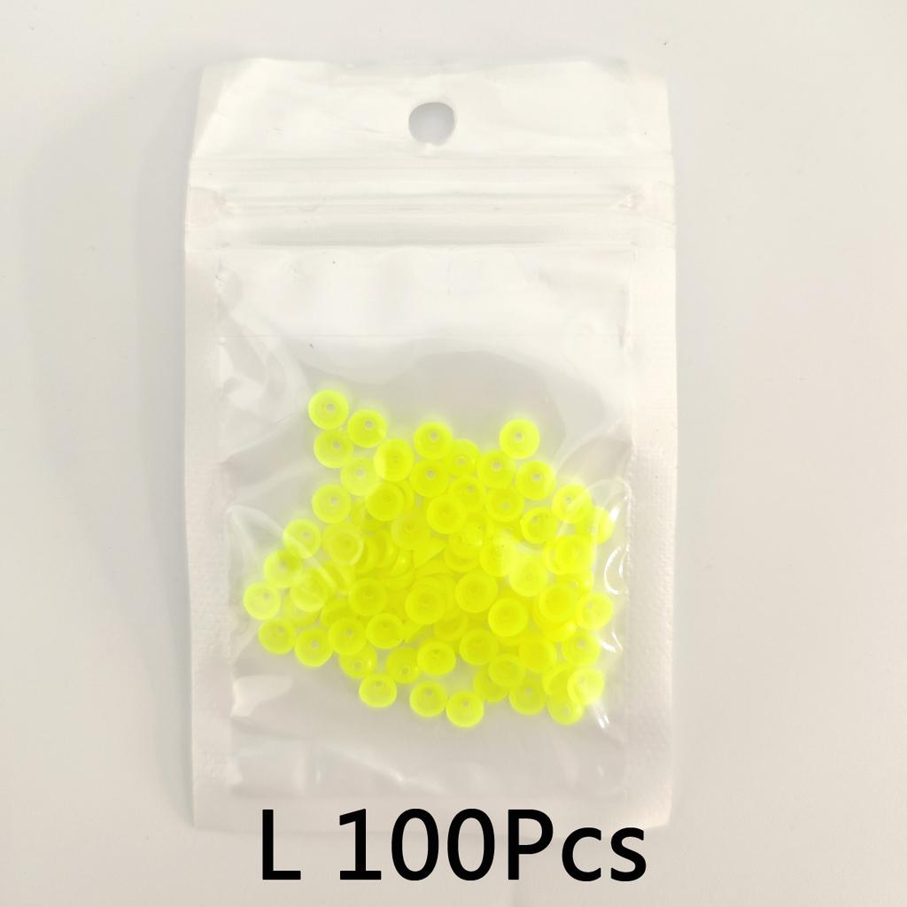 100pcs Half Round Stopper Beads for Sea Fishing Bead Set Shock Absorbe for Rock Lure Saltwater Line Protection Floating Tackle 260319