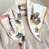 111% Mulberry Silk 71 Square Scarf, New Sky City Professional Decorative Scarf, Commuting To Work Versatile Silk Scarf