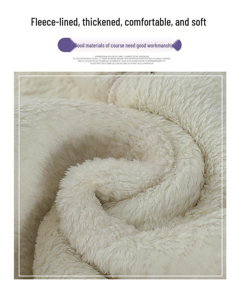 2025 Winter Stylish Versatile Hooded Lambswool Jacket – Warm, Loose-Fitting Cotton Coat
