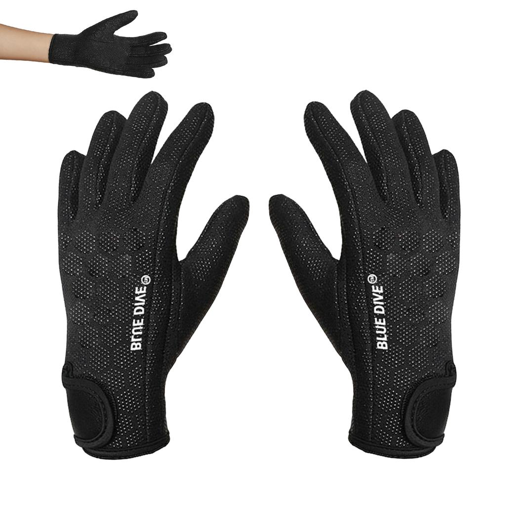 1 Pair 1.5mm Neoprene Diving Gloves Non-Slip Surfing & Snorkeling Gloves for Snorkel & Paddle Board