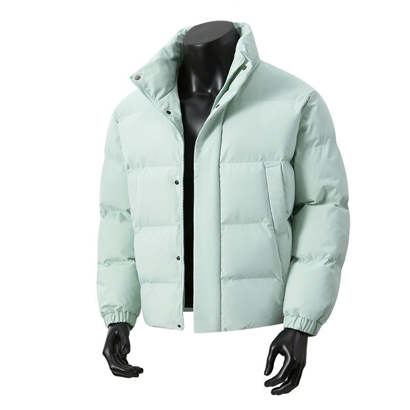 

New winter stand-up collar men s thickened warm couple casual bread clothes loose and versatile cotton jacket trendy cotton clothes 4XL