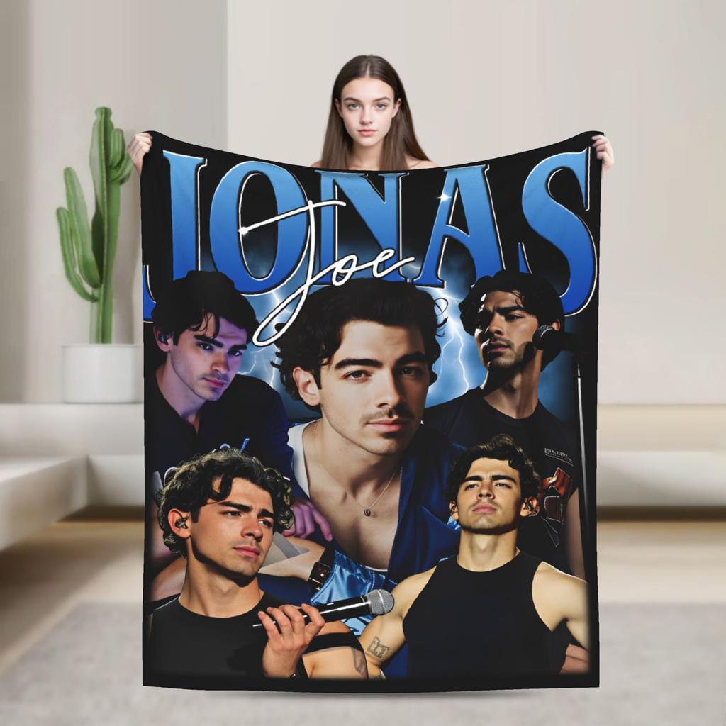 Kevin Jonas  Blankets Quality Warm J-Jonas Brothers  Bedding Throws Winter Kids Bedroom Fluffy Bedspread