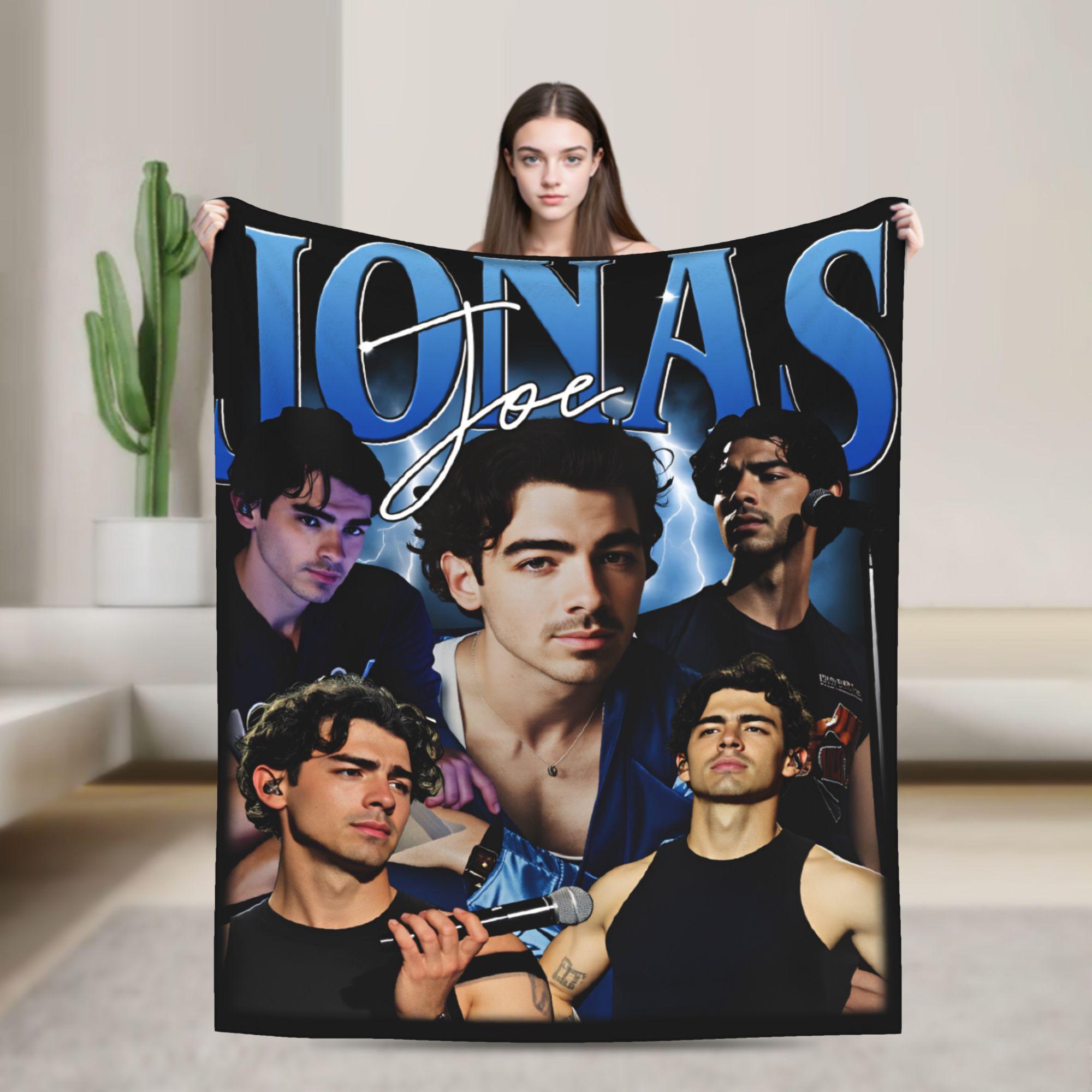 Joe Jonas  Blanket Quality Warm J-Jonas Brothers  Throw Blanket Autumn Children Couch Bed Funny Bedspread 30x40in