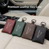 Car Leather Key Wallet Card Bag Emblem Keychain Pouch For Jaguar XKR XEL XFL S F XK XJL XJ6 XJS E-Pace I-Pace S-Type X-Type XFR ZZ26