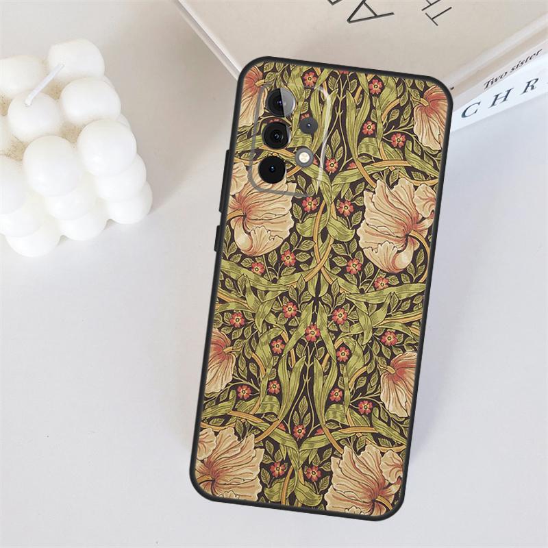 William Morris For Samsung Galaxy A56 A36 A26 A16 A05 A06 A22 A32 A52 A54 A34 A14 A55 A15 A53 A33 A35 Case