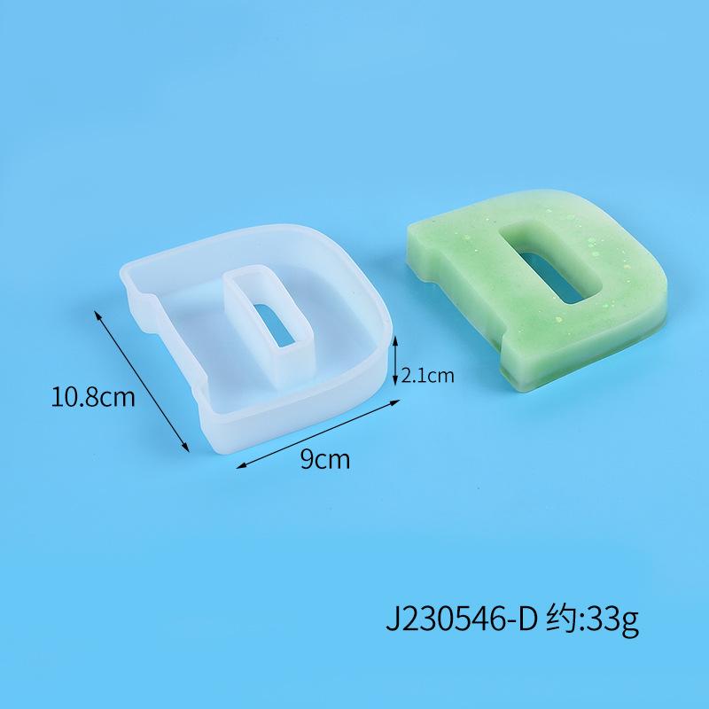 A-Z Alphabet Letter Shape Silicone Resin Casting Molds DIY Epoxy Resin Moulds