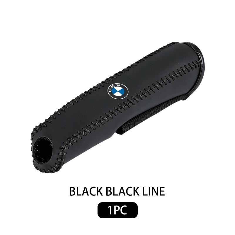 WSQK5 Leather Car Handbrake Cover Non-slip Brake Brake Protector Sleeve For BMW Performance M E87 E30 E46 E28 F35 G20 E93 F20 X3 X