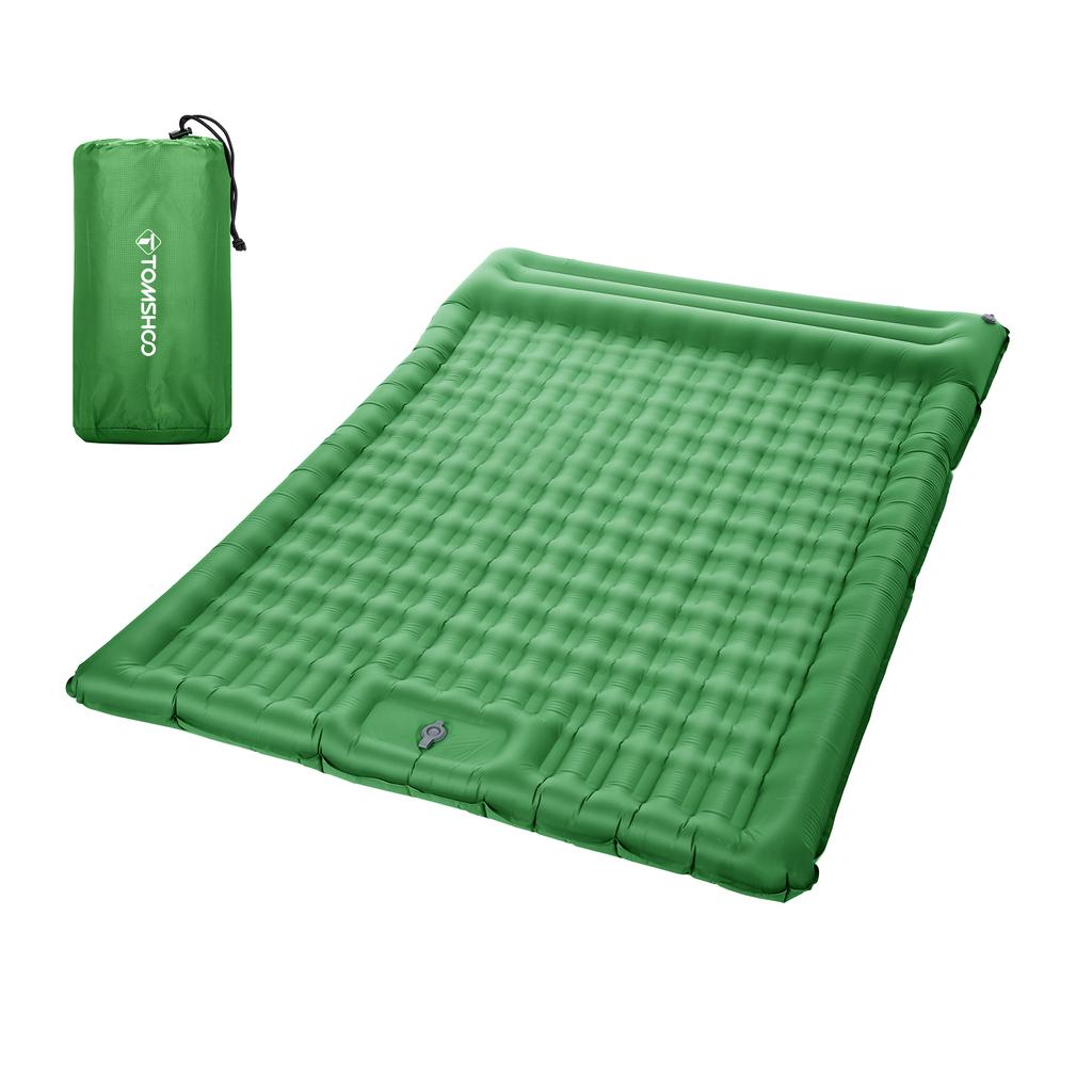 TOMSHOO Inflatable Double Sleeping Pad Extra Thick 5 Inch Sleeping Pad Mat Air Mattress with