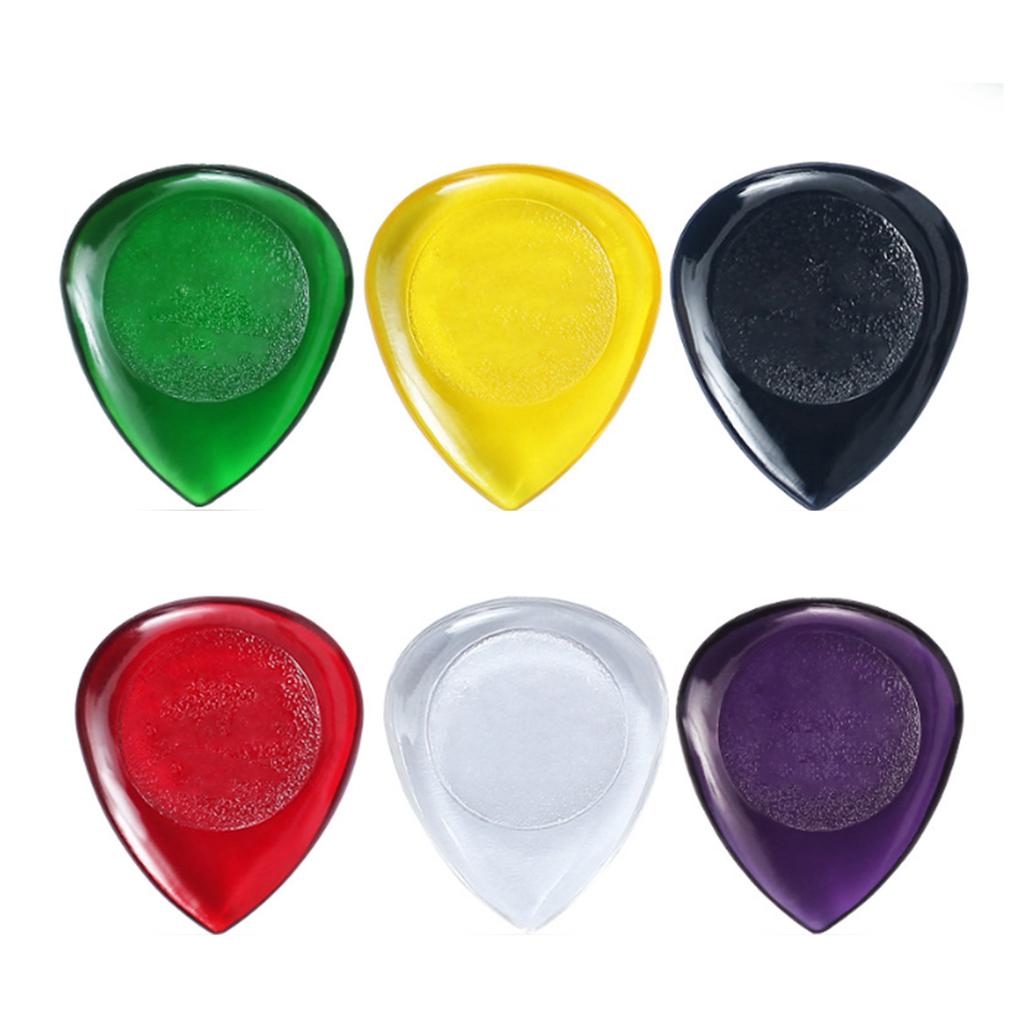 6 Pcs Acoustic Guitar Bass Pick Plectrums Large Size Electric Guitar Pick Water Drop Shaped Guitar Pick Durable