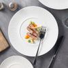 Nordic Western Food Plate Steak Plate Special Bone Plate Personalized Home Pasta Plate Restaurant Hotel Ceramic Tableware