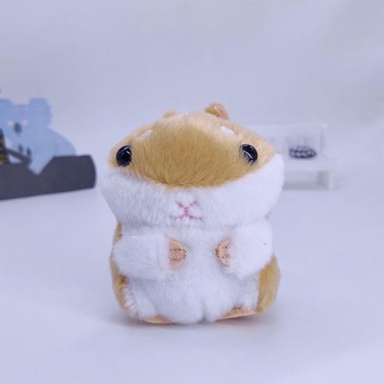 Cute Hamster Plush Keychain Key Stuffed Doll Pendant Design Holder