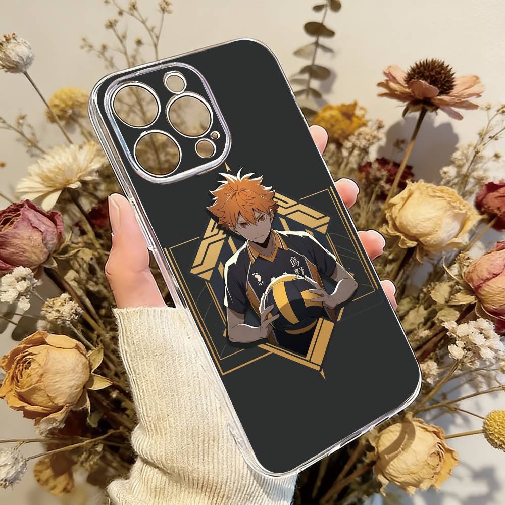 Haikyu__ Shoyo Hinata Handyhülle Für iPhone 17 16 15 14 13 12 11 Mini Pro Max Plus Transparente Hülle