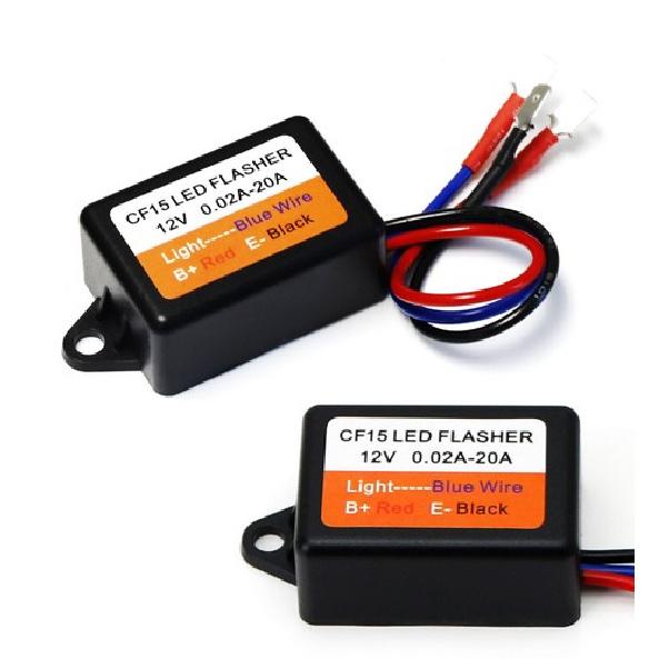 

3-Pin CF13/CF14 Interchangeable CF15 Electronic LED Flasher Relay For LED Bulbs