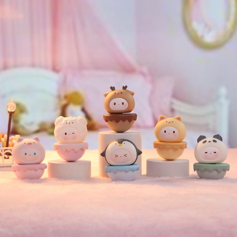 Tumbler Toy Decompression Bear Dog Pig Penguin Cat Deer Doll Decoration Gift