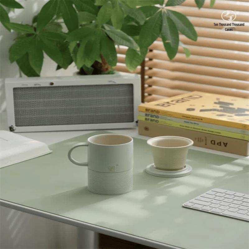 Edenus Ceramic Office Tea Cup with Infuser, 500ml