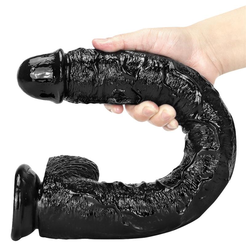 Women's Oversized Simulation Dildo Masturbator Goes Deep Into Anal Couples Sex Toys