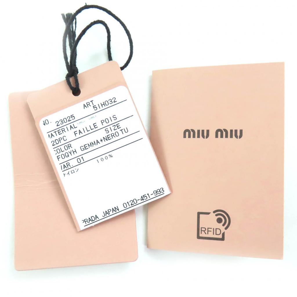 Excellent Miu Miu hair accessory Pink black Women 5IH032 Used
