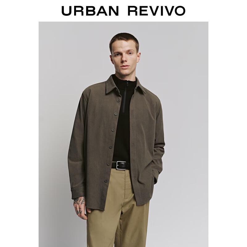 

Men s Retro Textured Long-Sleeve Open Shirt XS