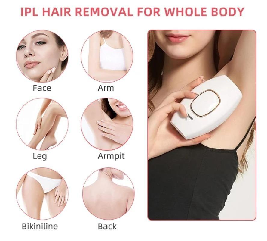 IPL Epilator Laser Hair Removal Device & Rejuvenation Shaving for Men & Women Handheld Home Use Hair Remover Painless Intense Pulsed Light