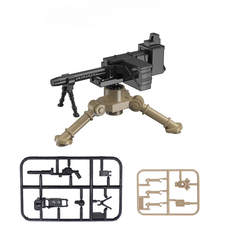 Jx06-1 Military Building Block Doll Accessories Heavy Machine Gun Equipment M2 Aviation Machine Gun Assembly
