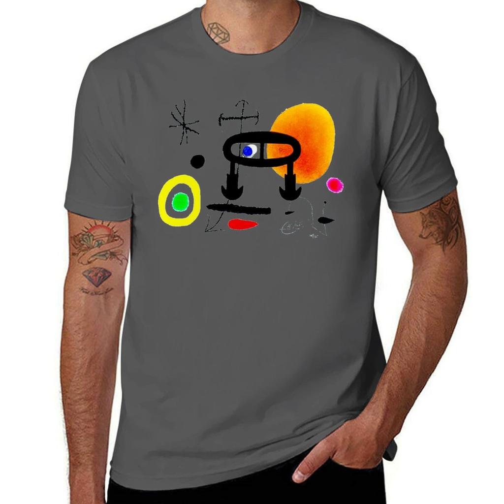 Joan Read Miró Never How Learned Abstract Surrealism To I Tshirt Work Wear Lightweight Tee