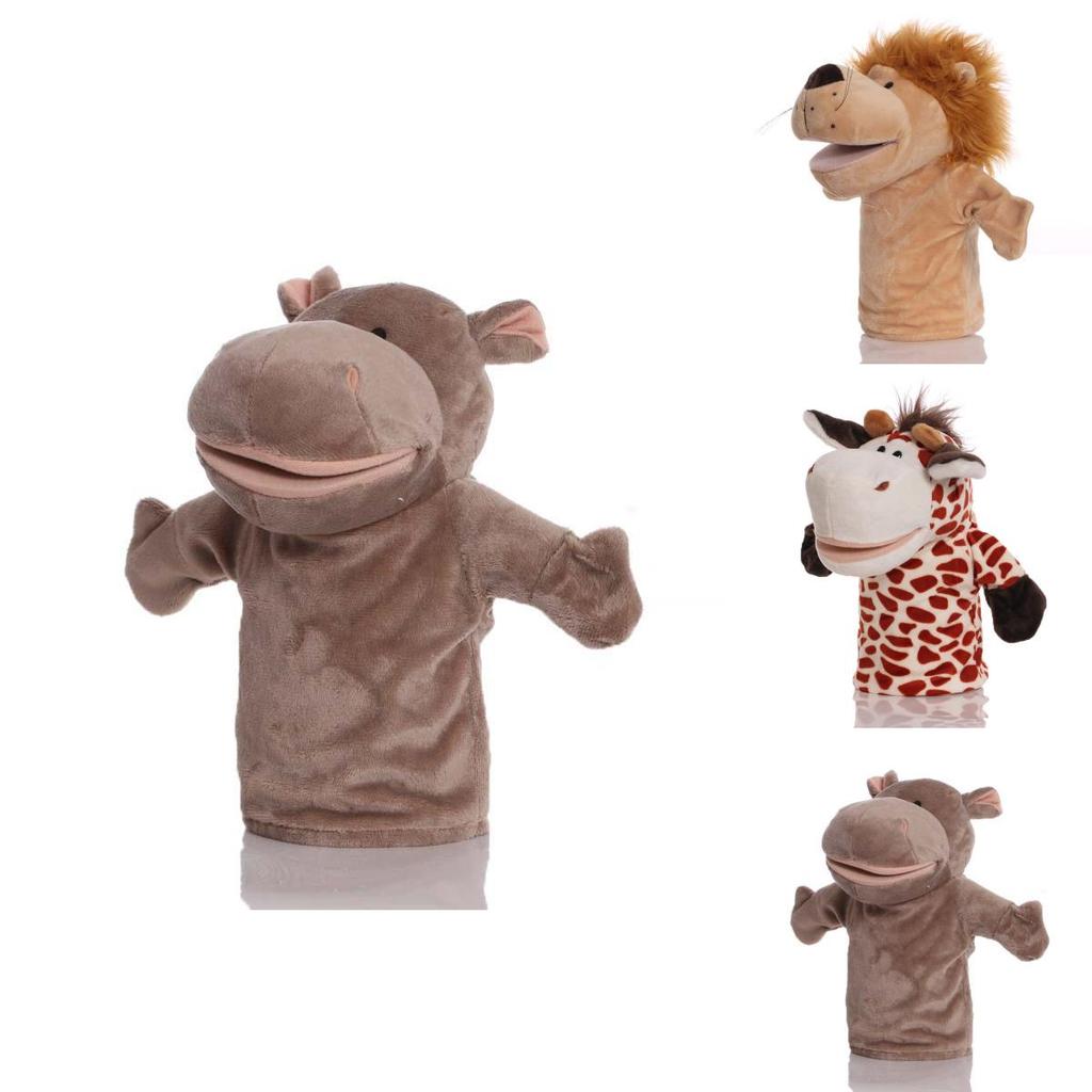 Entzückbare Plüschtier-Handpuppe für Kinder mit interaktivem beweglichem Mund und weicher Textur