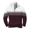 Frühlings- und Herren-Sweatshirt mit Stehkragen ist ein lässiges Outdoor-Pullover-Oberteil