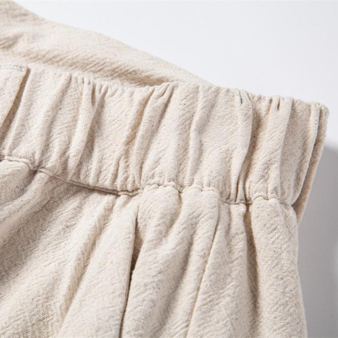 Summer New Men's Cotton and Linen Casual Pants Breathable Long Pants Versatile Long Pants for Men