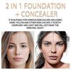Double Head Concealer Makeup Moisturizing Natural Brightening Concealer Spot Pockmarks Moisturizing Double Head Concealer -7Ml