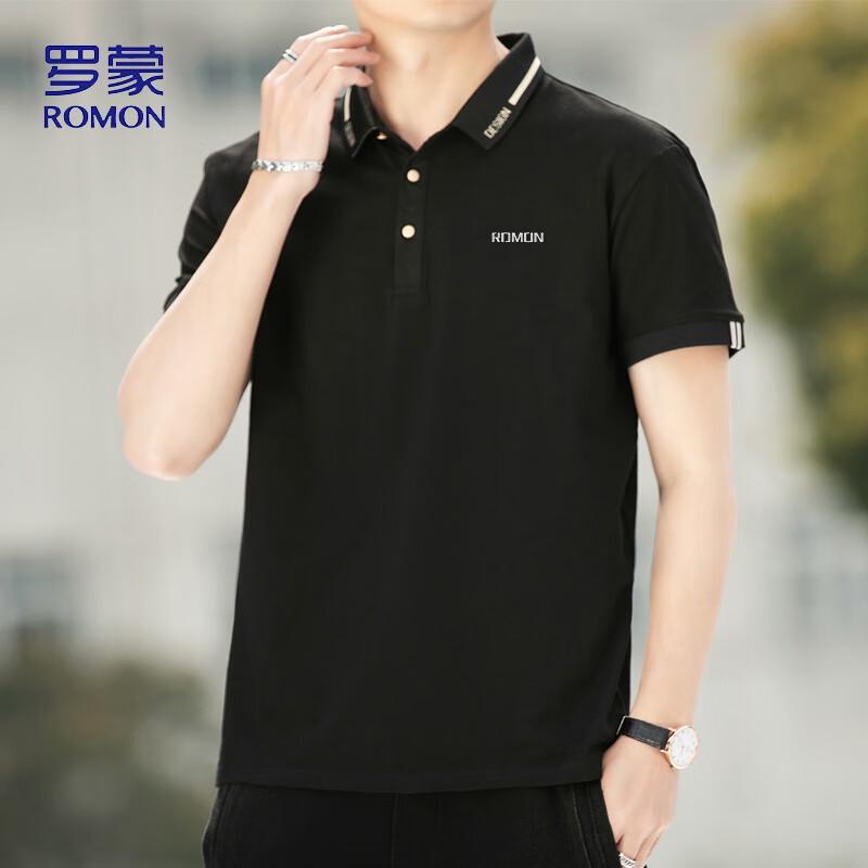 ROMON Men's Summer Polo Neck Short Sleeve T-Shirt LP5